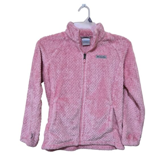 Columbia Fleece Interchange Jacket Omni-Heat Reflective Girls Pink Size L - Picture 11 of 16